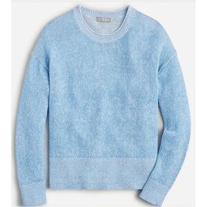 J. Crew cotton linen blend beach sweater light‎ blue